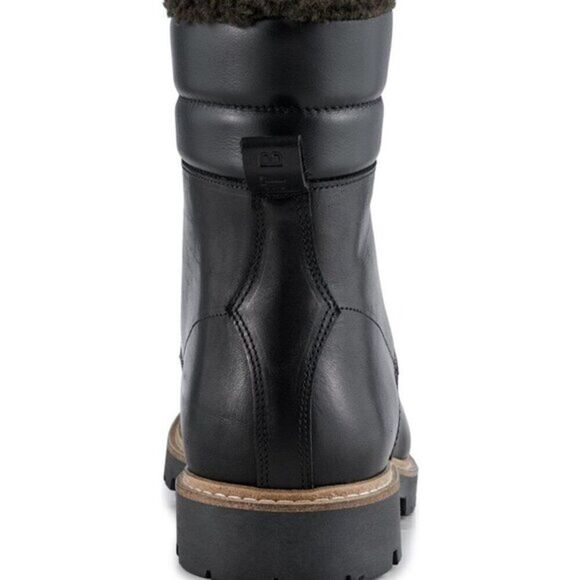 Shoe‎ The Bear Men\'s  Leather Boots Faux Shearling Lined Shoes Black Size12 $210 main image 11
